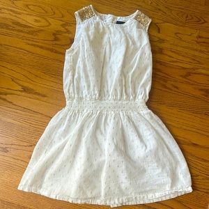 IKKS gorgeous gold and white dress